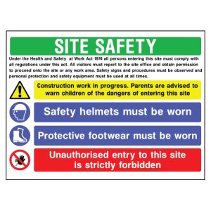 Foamex safety sign