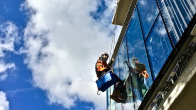 Abseil window cleaning