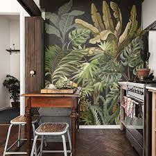 pattern wallpaper with jungle prints