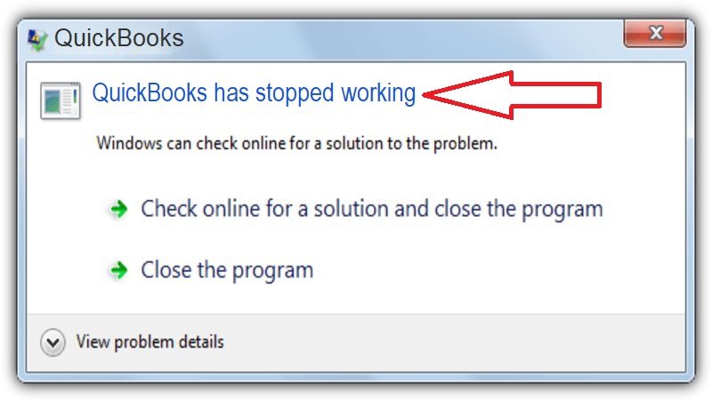 quickBooks Not Responding Error Message