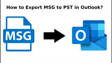 Export MSG to PST in Outlook