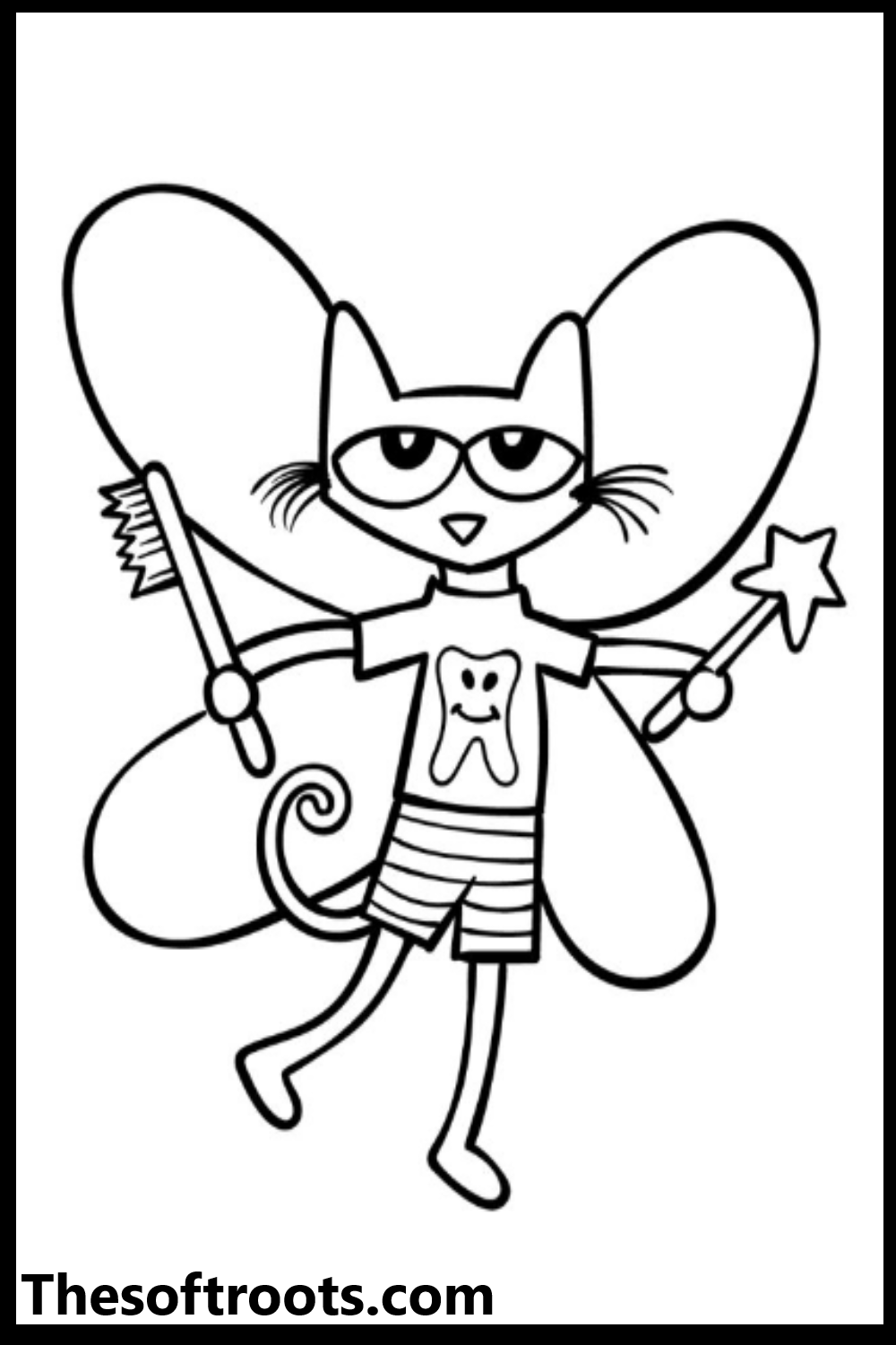 Fairy Cat Coloring Pages