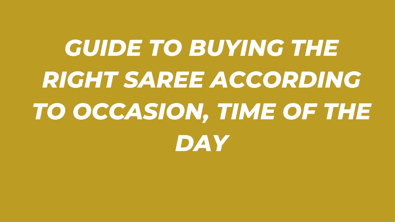 THE ULTIMATE GUIDE TO ALL THINGS SAREE